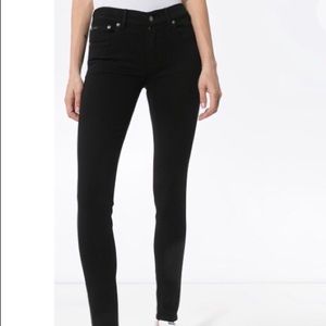 Tompkins high waist skinny black jeans
